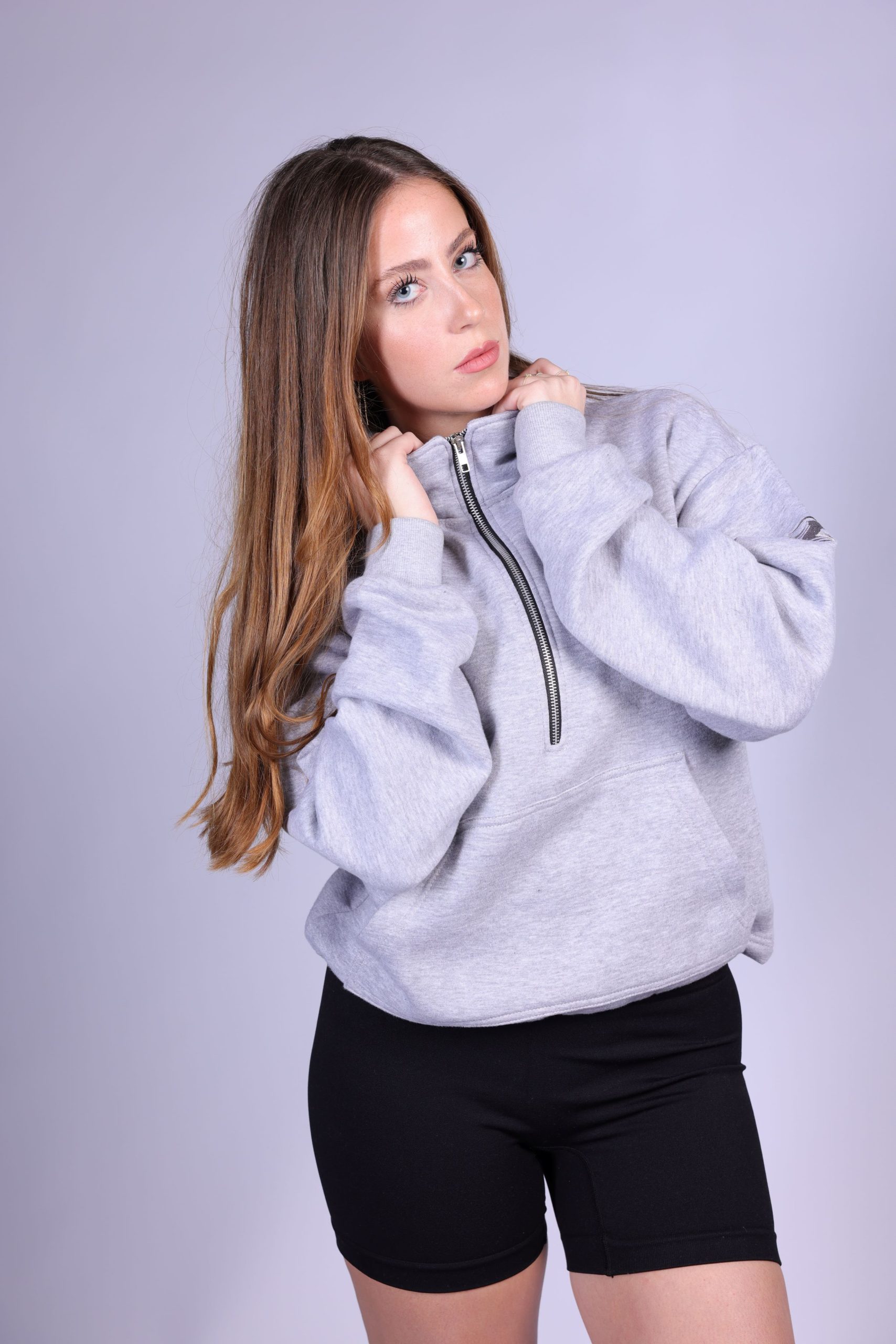 Half Zipper Hoodie - Women