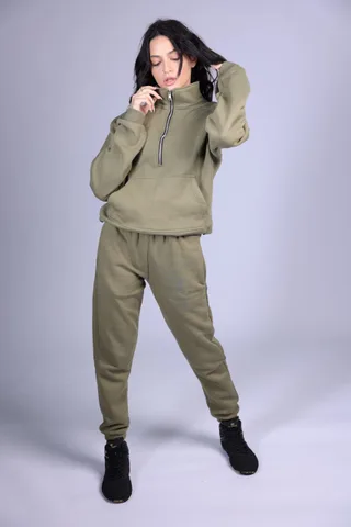 The Half-Zip Women Jogger Set
