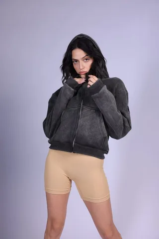 Acid Wash Boyfriend Hoodie