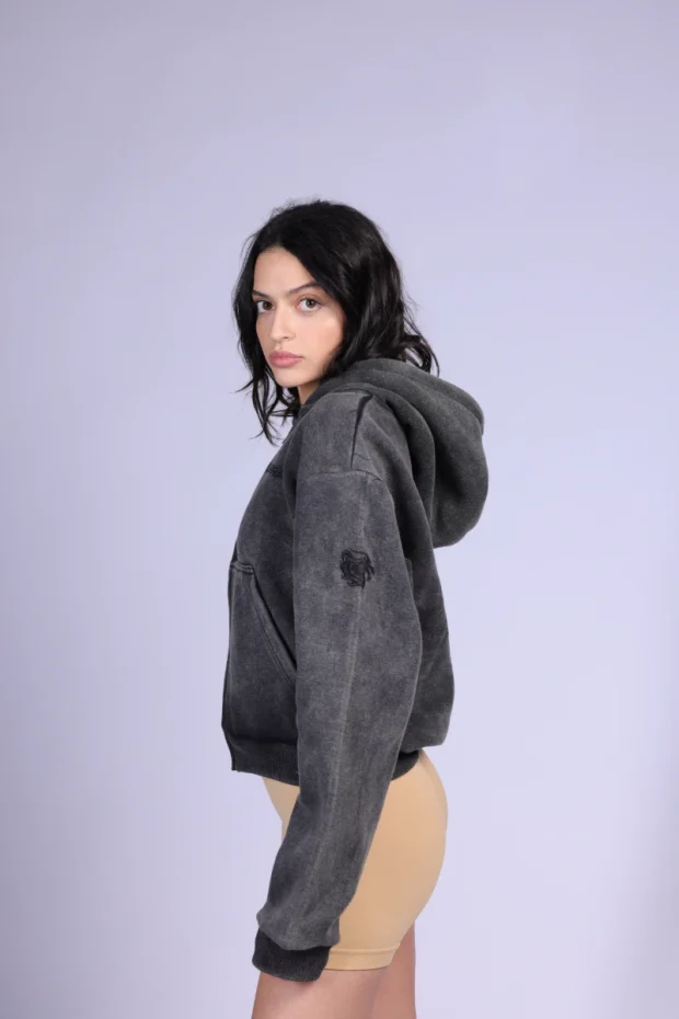 Acid Wash Boyfriend Hoodie - Image 4