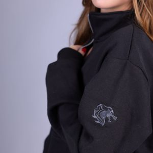 Half Zipper Hoodie Women