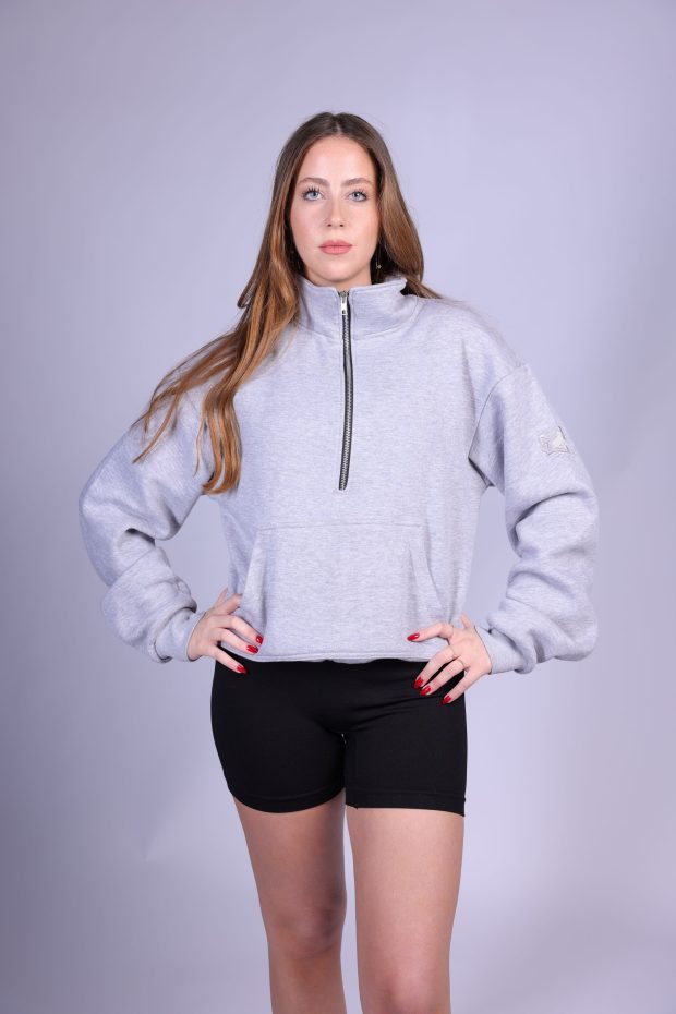 Half Zipper Hoodie Women - Image 3