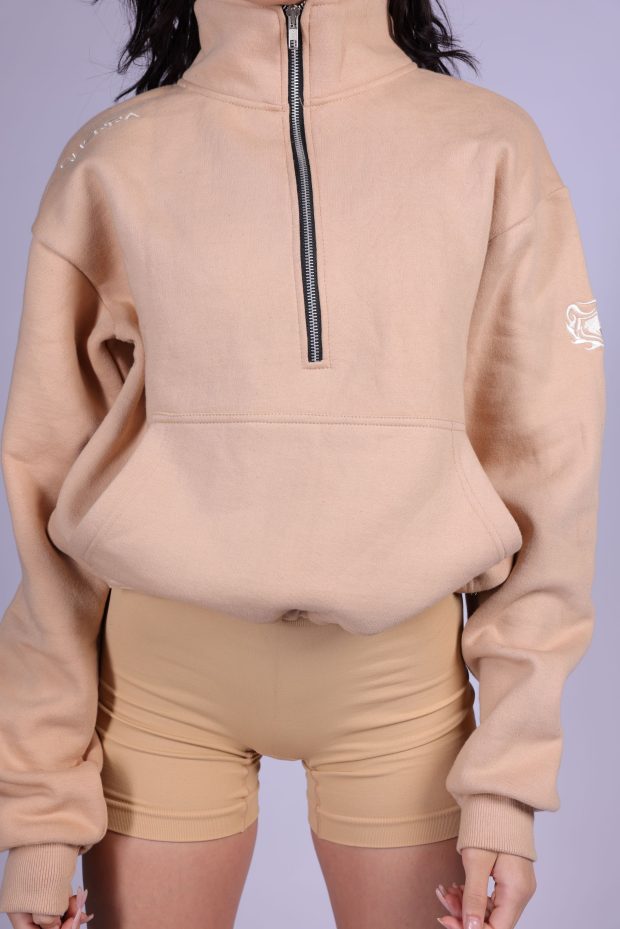 Half Zipper Hoodie Women - Image 5