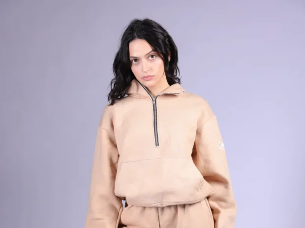Half Zipper Hoodie Women - Image 4