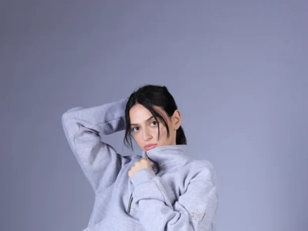 Half Zipper Hoodie Women - Image 6