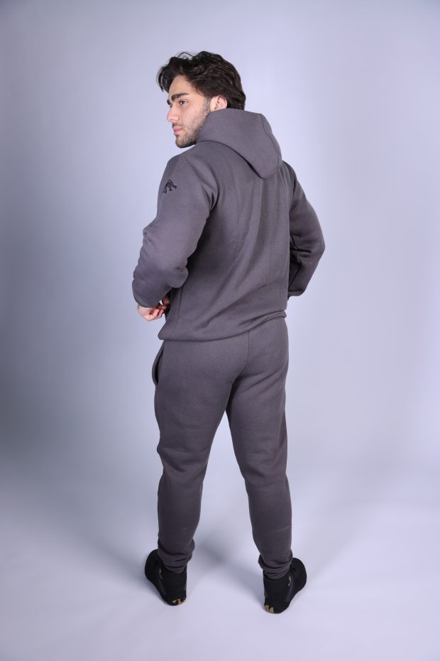 The Relaxed Jogger Hoodie & Pants Set (Men) Charcol Grey - Image 5