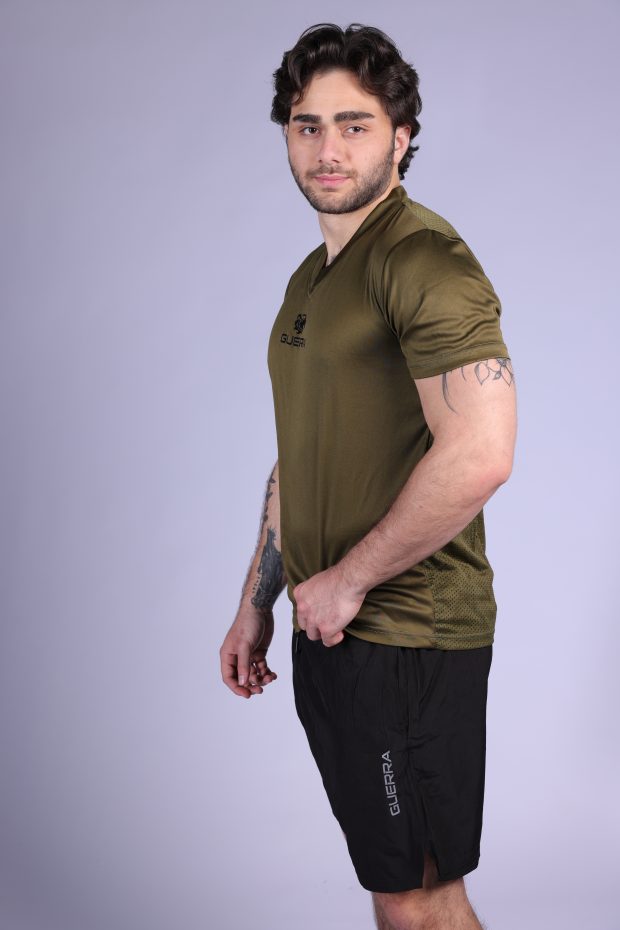 Men's Dryfit T-shirt Army Green - Image 2