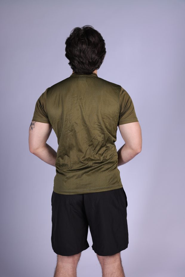 Men's Dryfit T-shirt Army Green - Image 3